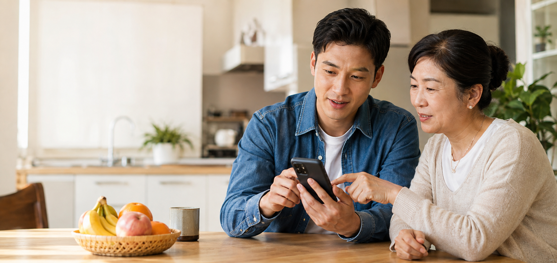 家人一起核实手机里的可疑信息